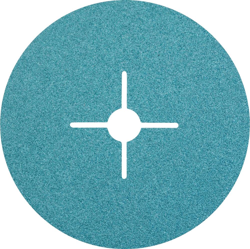 Blue grinding disc with a central hole and cross-slotted pattern, commonly used in craft applications for surface grinding.