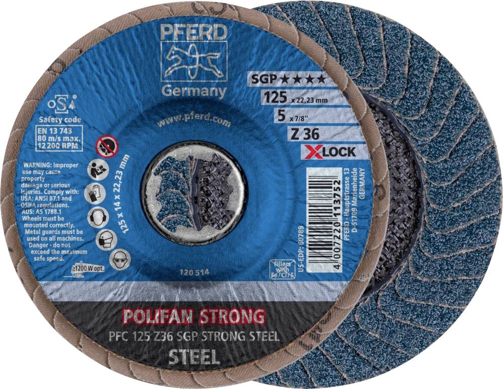 PFERD 67788026 HORSE fan grinding disc Diameter 125 mm 10 pc(s)
