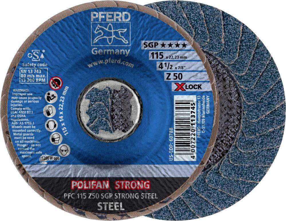 PFERD 67788118 HORSE fan grinding disc Diameter 115 mm 10 pc(s)