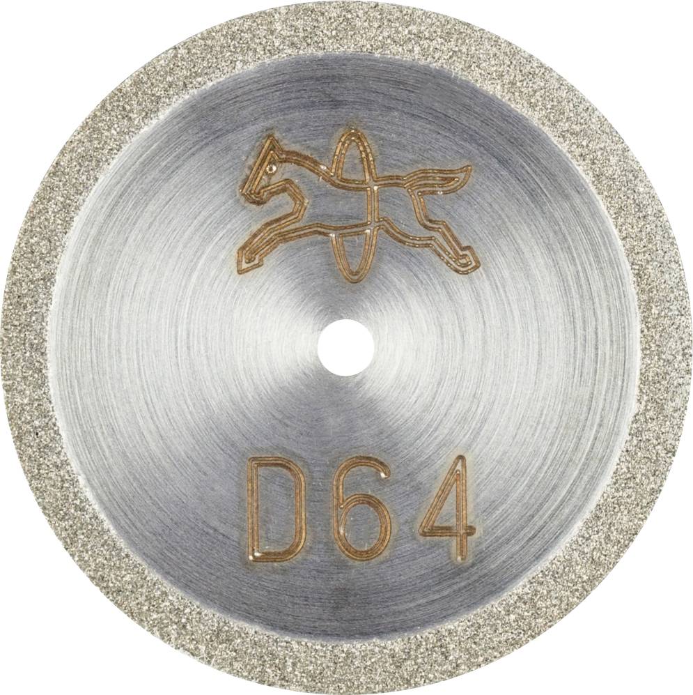 PFERD 68402206 D1A1R 22-0,5-1,7 D 64 GAD Diamond cutting disc Diameter 22 mm Bore diameter 1.7 mm Duroplast, Glass, Carbide metal