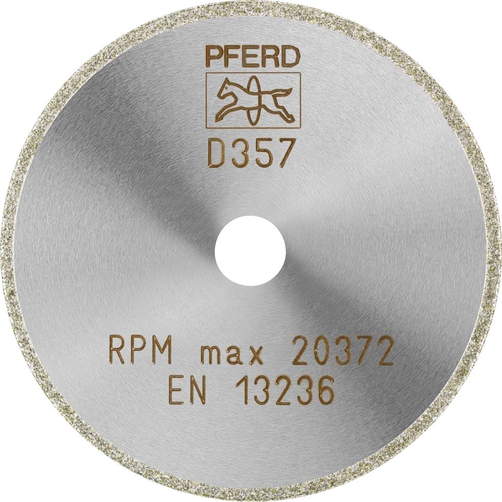 PFERD 68407503 D1A1R 75-2-10 D 357 GAD Diamond cutting disc Diameter 75 mm Bore diameter 10 mm Duroplast, Industrial ceramics