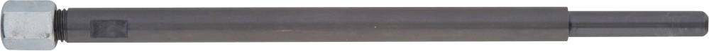 A long, cylindrical metal bolt with a hexagonal head, likely a fastening tool or machine component.