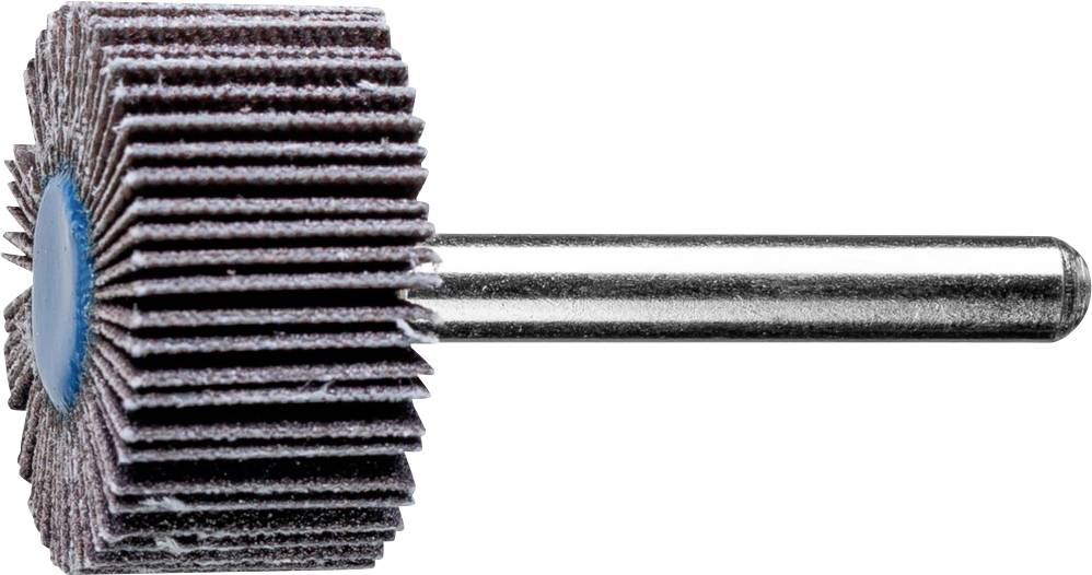 A polishing attachment with multiple lamellae arranged around an axis, used for smoothing and polishing surfaces.