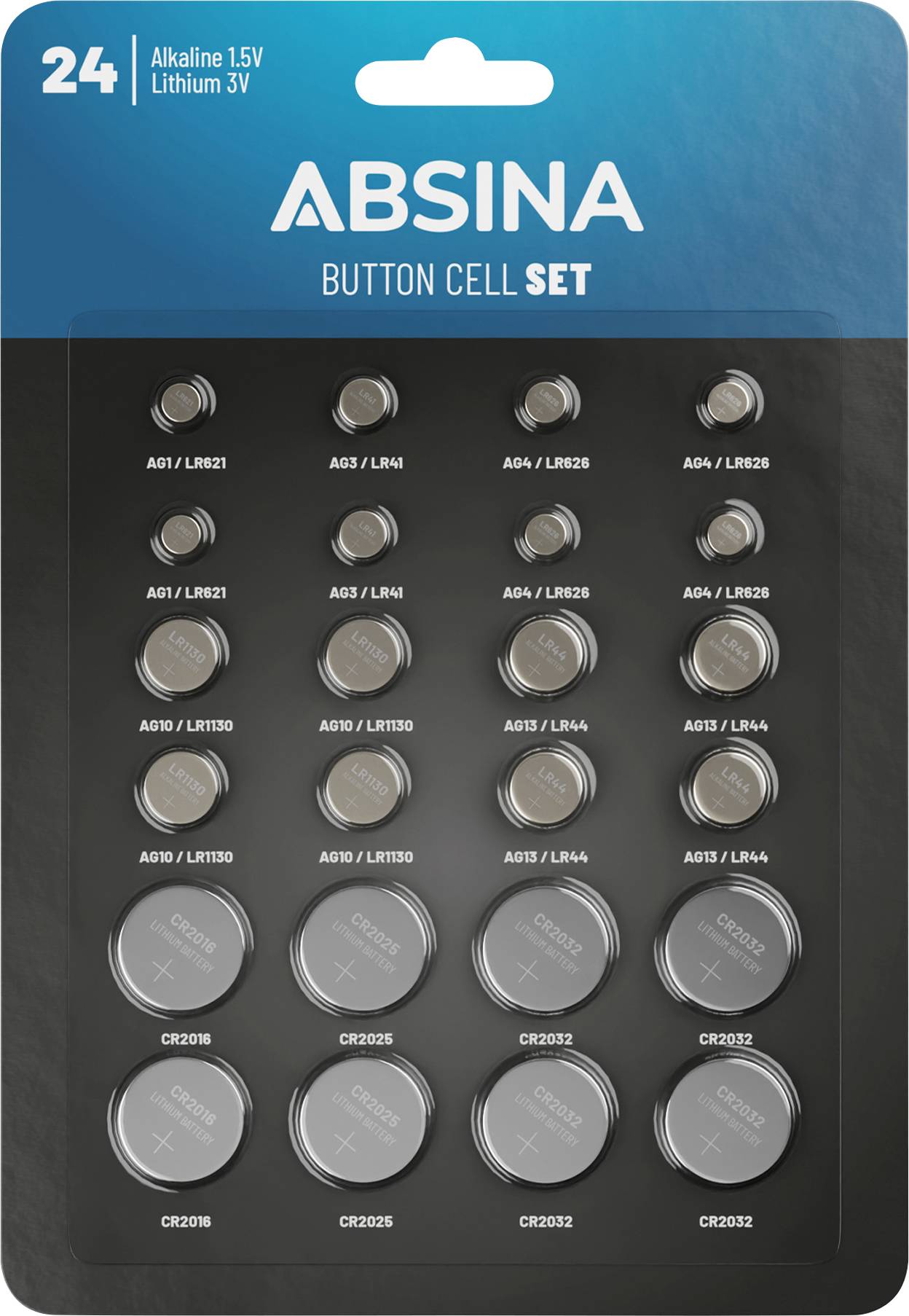 Absina Button cell set 1 pc(s)