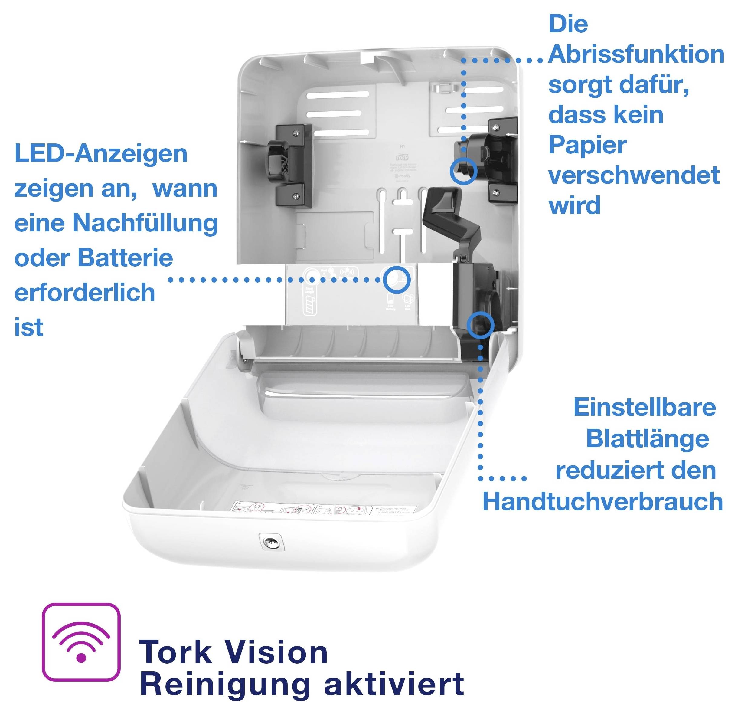 TORK 551100 Matic® Towel dispenser Plastic White 1 pc(s)
