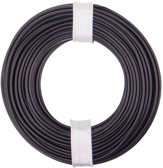 Donau Elektronik 125-011 Strand 1 x 0.25 mm² Black 10 m