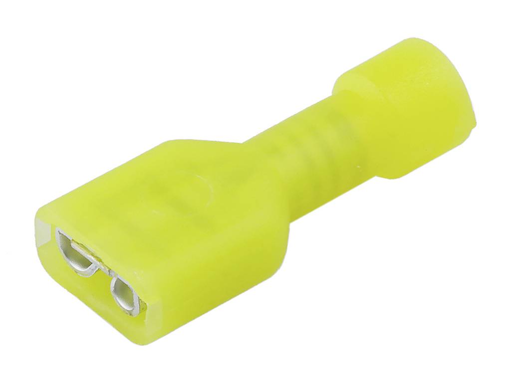 Molex 190030068 Blade receptacle + crimp Connector width: 4.75 mm Connector thickness: 0.81 mm Insulated Dark yellow Bag
