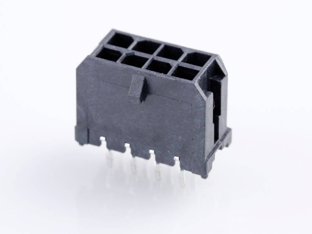 Molex Built-in pin strip (standard) Total number of pins 8 Contact spacing: 3 mm 430450812 Tray