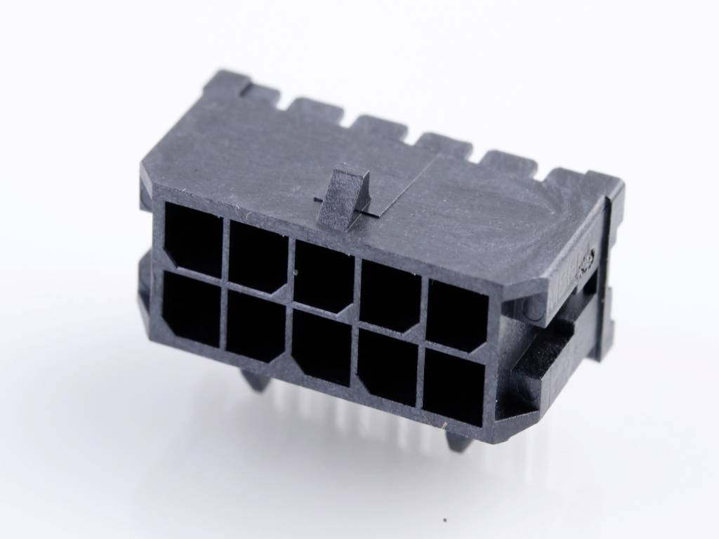 Molex Built-in pin strip (standard) Total number of pins 10 Contact spacing: 3 mm 430451000 Tray