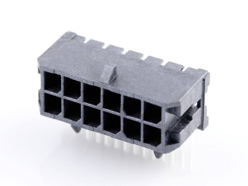 Molex Built-in pin strip (standard) Total number of pins 12 Contact spacing: 3 mm 430451200 Tray