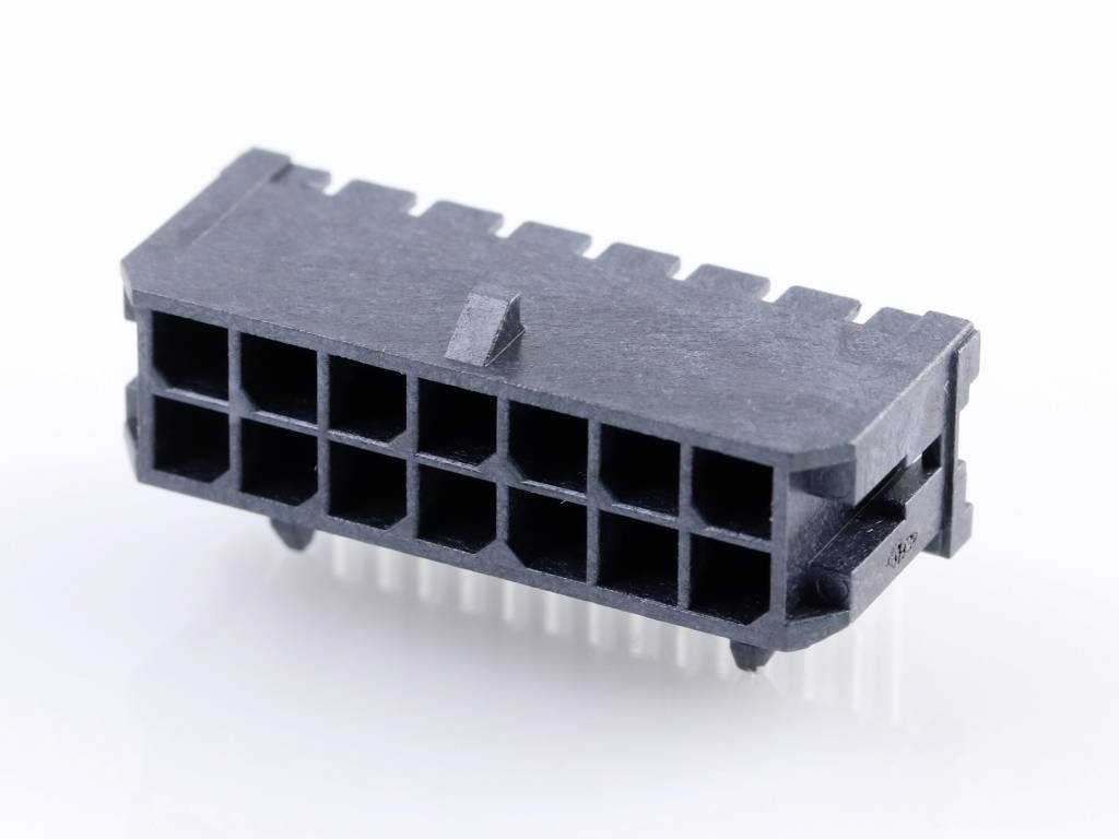 Molex Built-in pin strip (standard) Total number of pins 14 Contact spacing: 3 mm 430451400 Tray