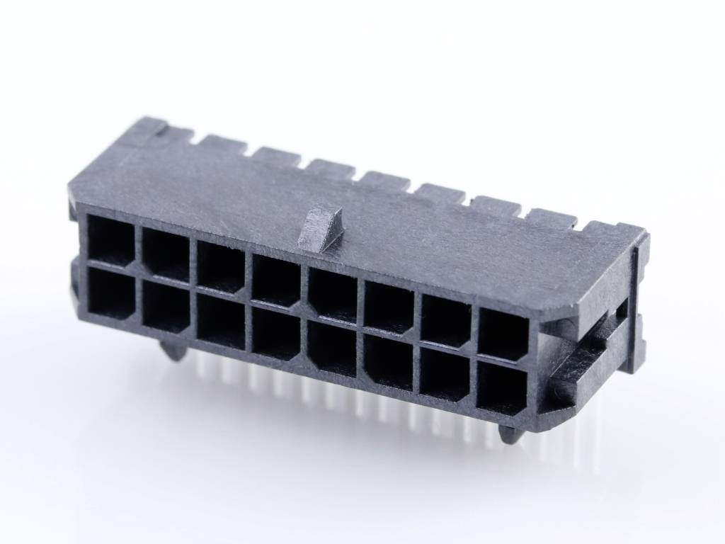 Molex Built-in pin strip (standard) Total number of pins 16 Contact spacing: 3 mm 430451601 1 pc(s) Tray