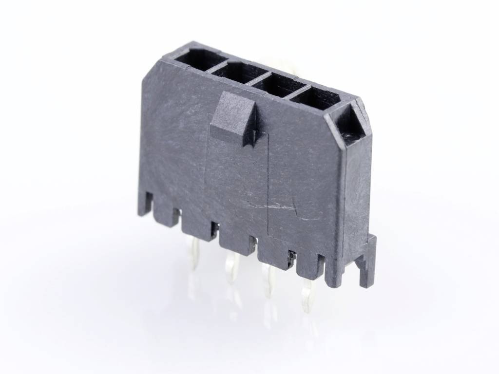 Molex Built-in pin strip (standard) Total number of pins 4 Contact spacing: 3 mm 436500415 Tray