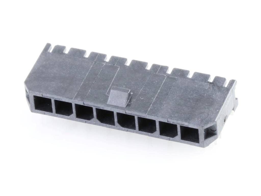 Molex Built-in pin strip (standard) Total number of pins 8 Contact spacing: 3 mm 436500803 Tray