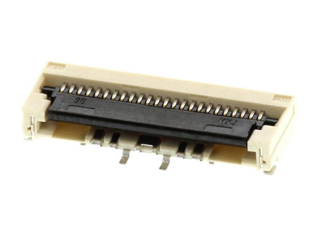 Molex FFC/FPC connector Total number of pins 24 Contact spacing: 0.5 mm 5022442430 2500 pc(s) Tape on Full reel