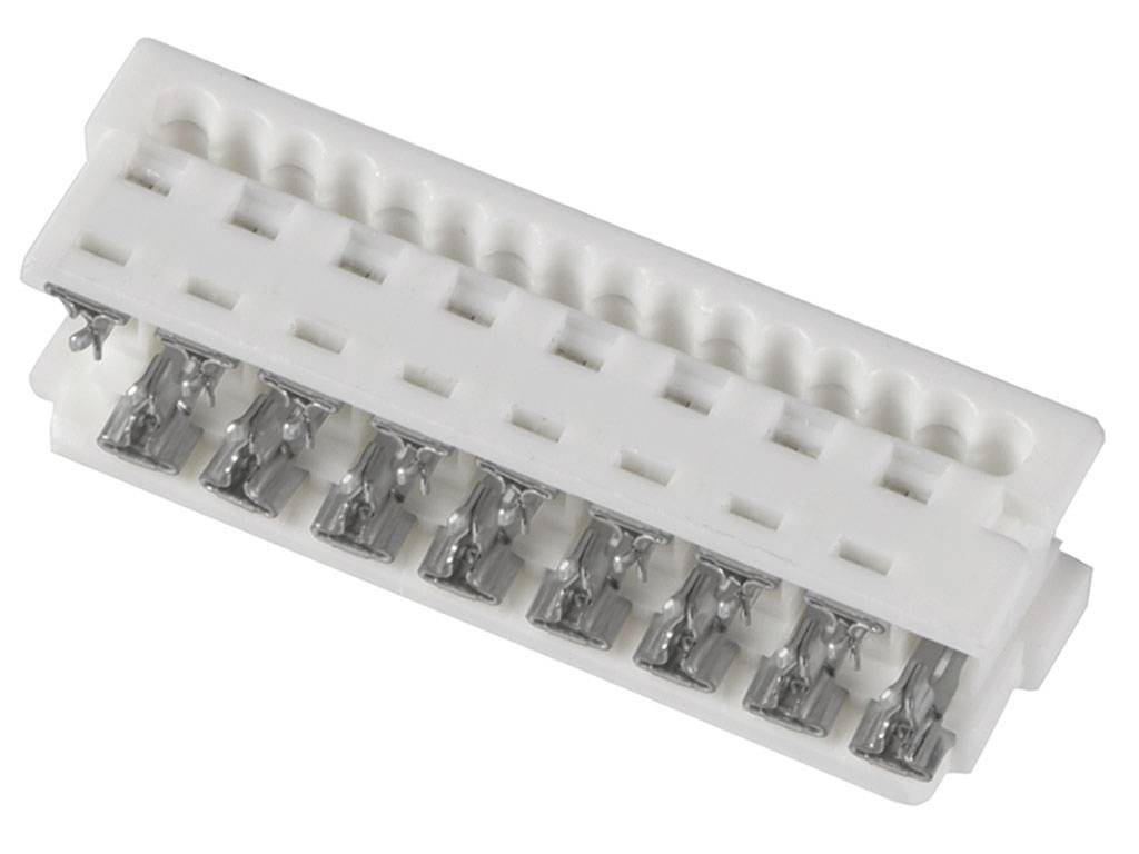 Molex SIL socket (standard) Total number of pins 16 Contact spacing: 1.27 mm 903270316 Bag