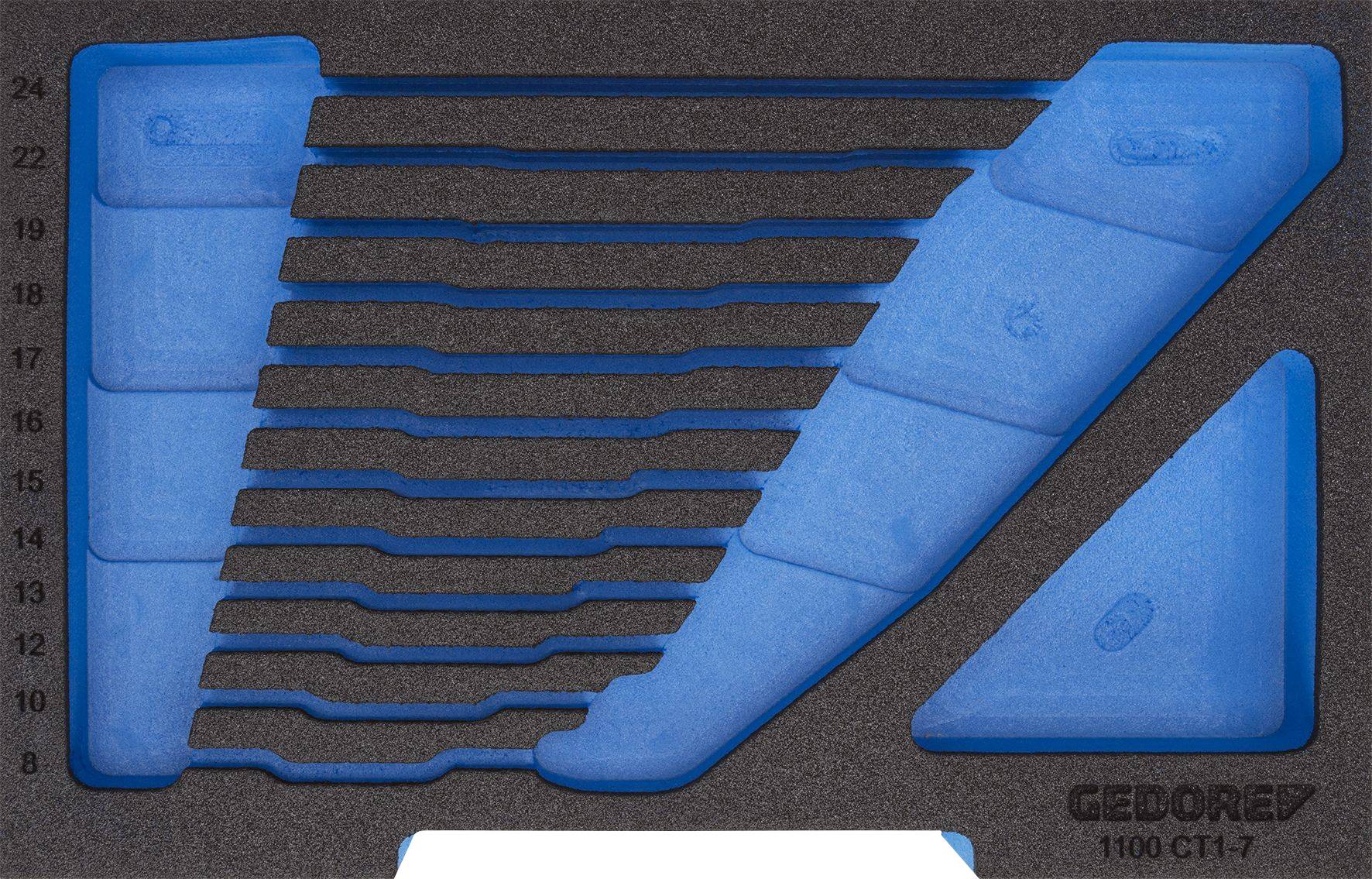 Gedore 2835924 EI-1100 CT1-7 Foam insert (L x W) 230 mm x 157.5 mm