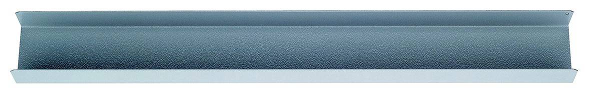 Steel beam profile with an open form, commonly used in the construction industry, for bearing loads or providing structural support.