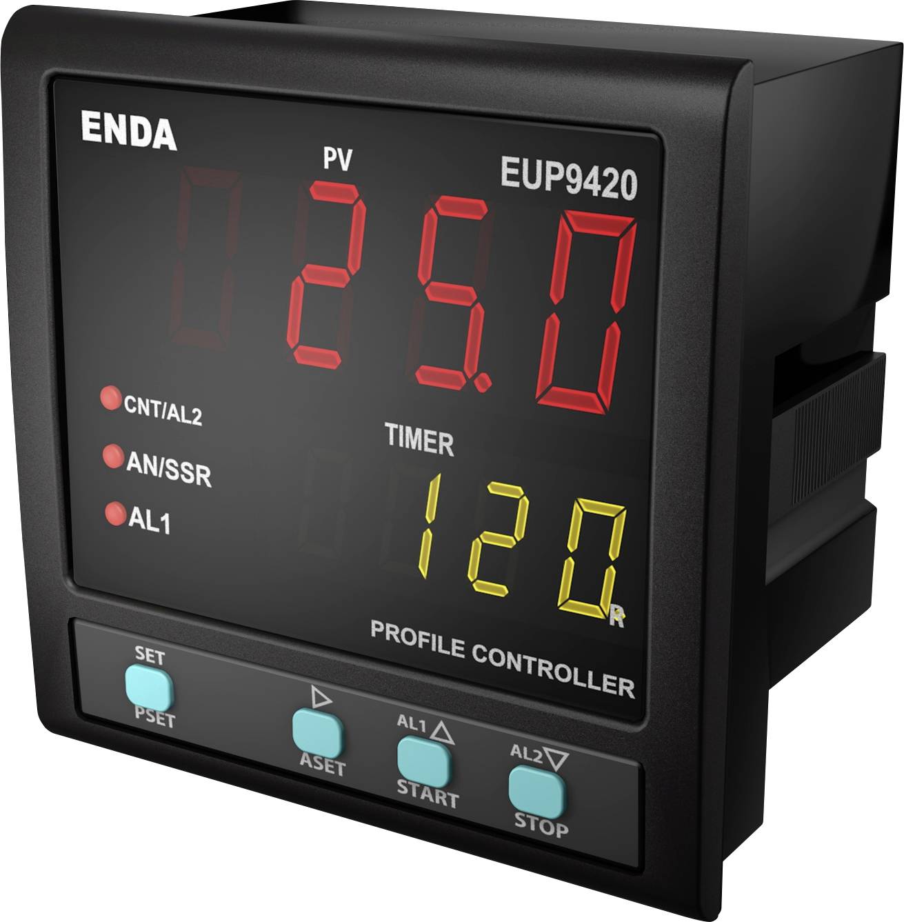Enda EUP9420-230 PID Universal controller Pt100, J, K, L, T, S, R SSR, 8 A relay (W x H) 96 mm x 96 mm