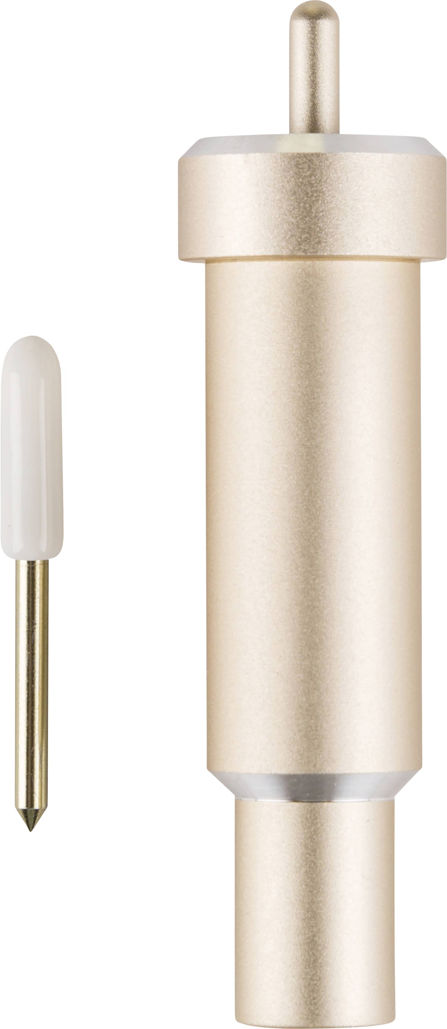 Metal precision craft knife with a removable blade, used for precise cutting work on materials.