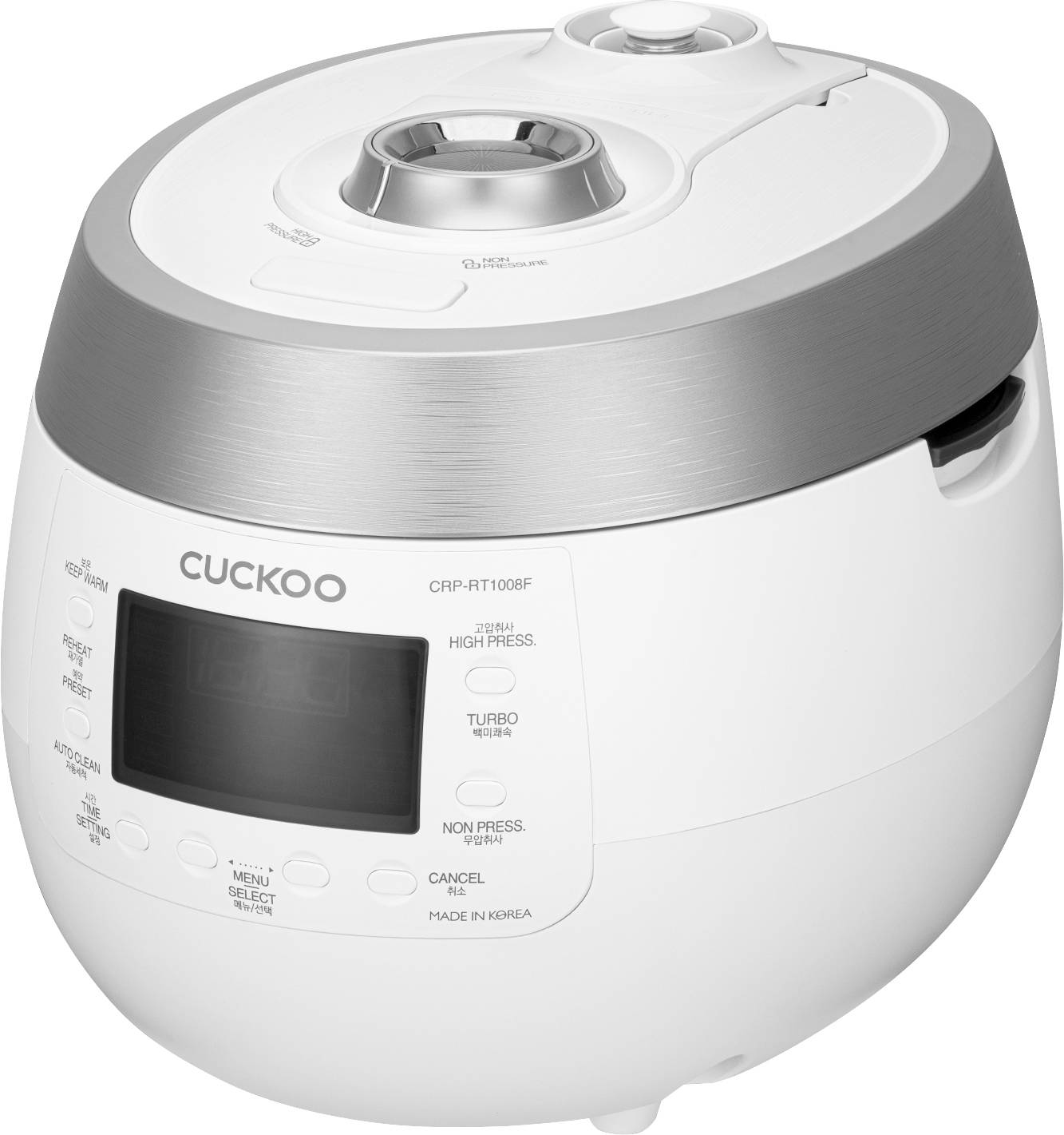 Cuckoo CRP-RT1008F Rice cooker White-silver with display