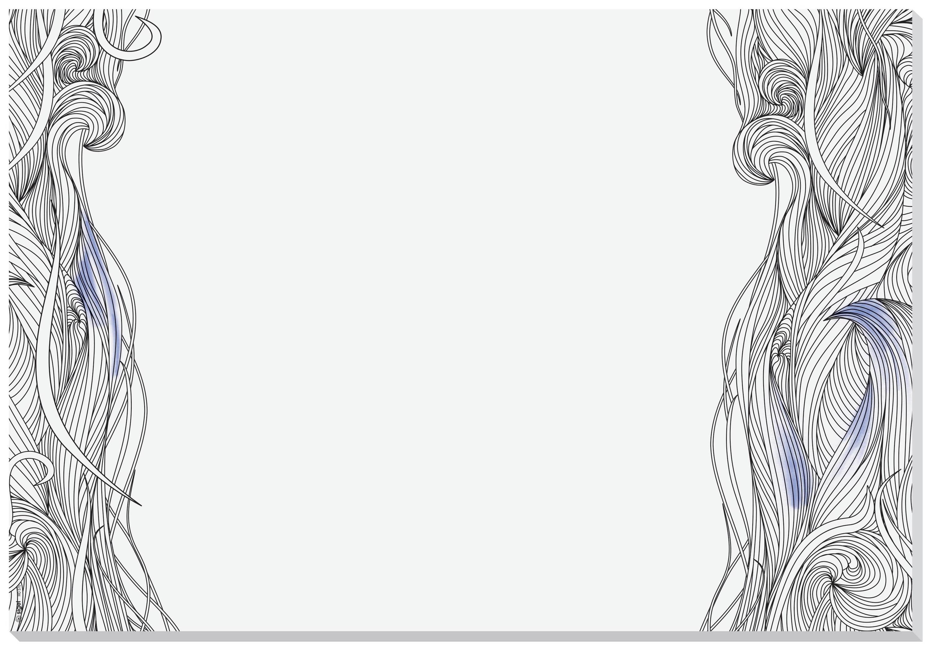 Sigel Relax HO570 Desk pad Blank Black/white (W x H) 595 mm x 410 mm