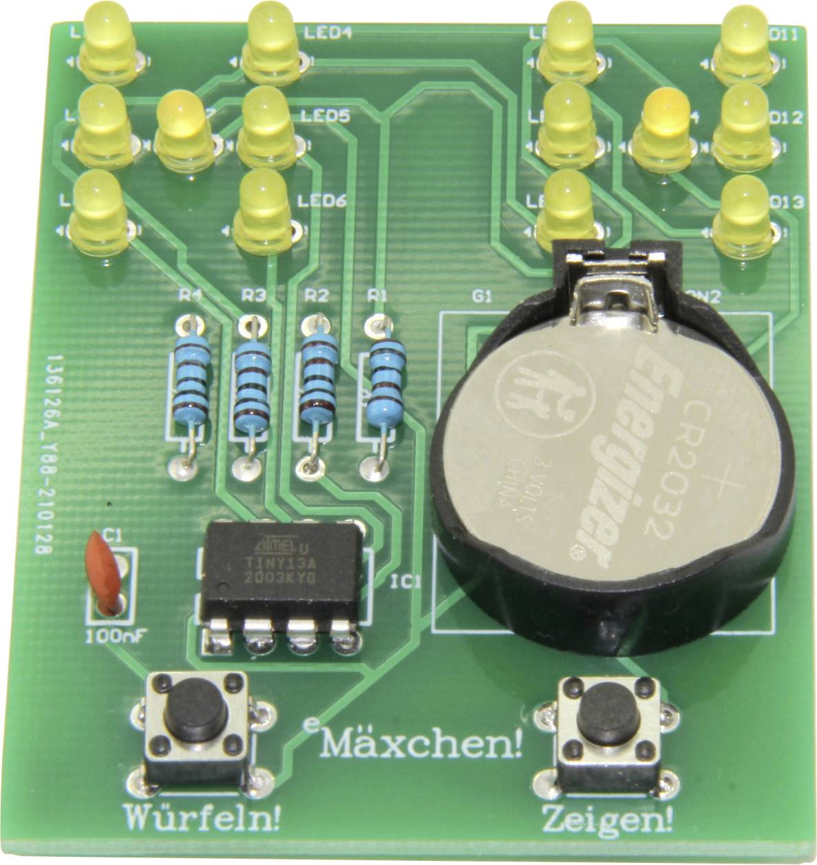Sol Expert 76400 Mäxchen LED solder kit Version: Assembly kit