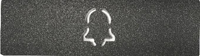 Image of a stylised bell symbol on a structured grey background. Symbol reminiscent of notification functions.