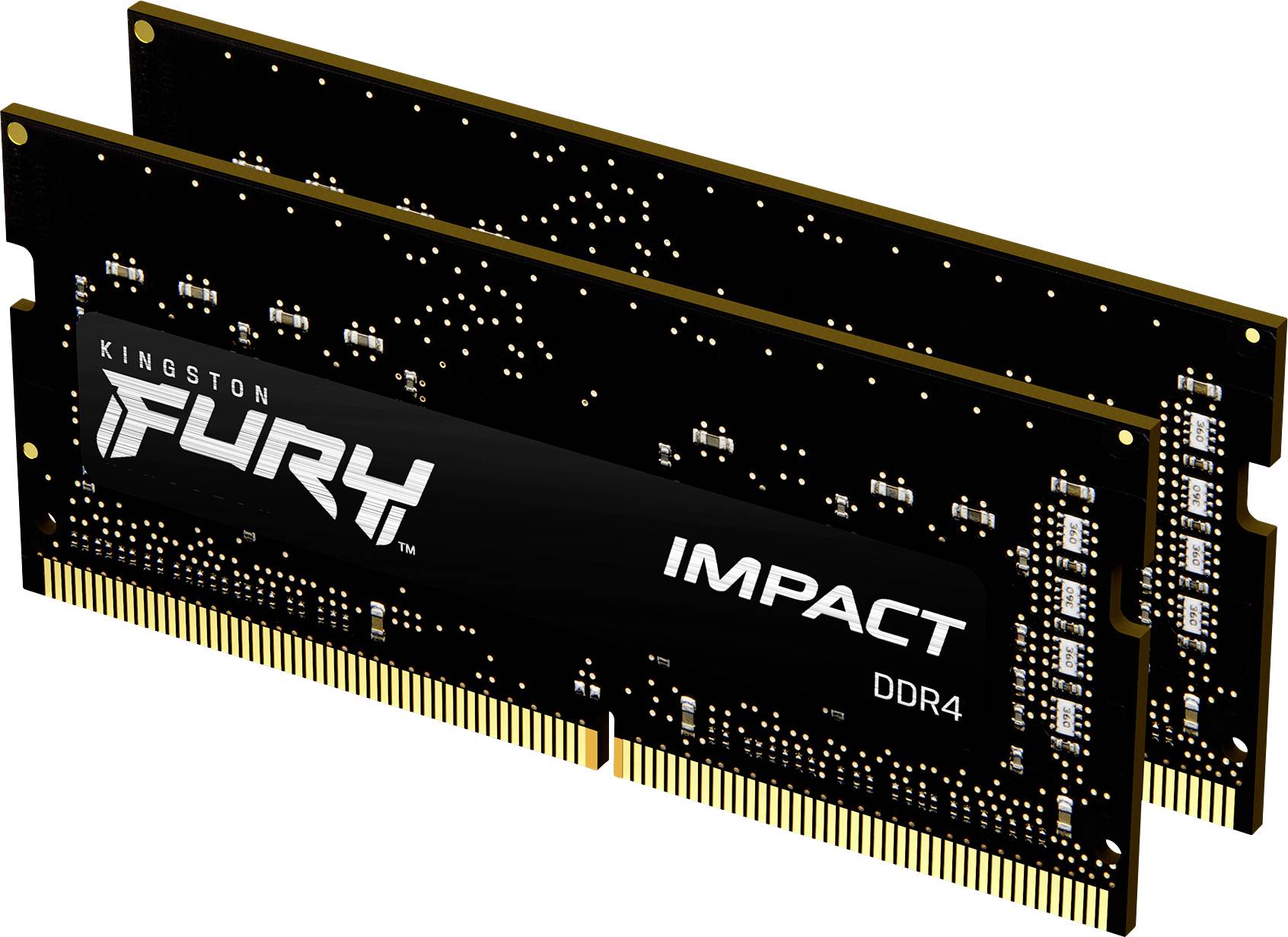 Kingston FURY Impact Laptop RAM kit DDR4 16 GB 2 x 8 GB 2666 MHz 204-pin SO-DIMM CL15 KF426S15IBK2/16