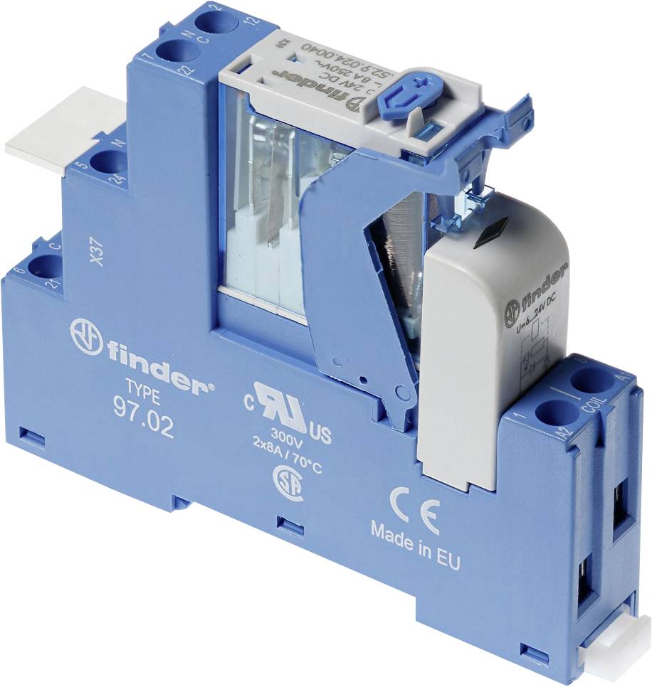Finder 4C.02.9.110.0050 Crossbar switch 110 V DC 8 A 2 change-overs 1 pc(s)