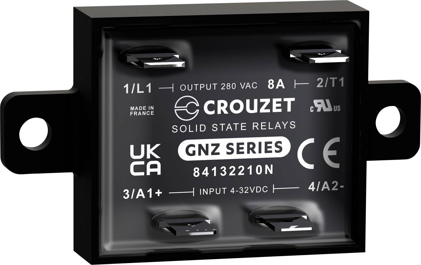 Crouzet SSR 84132210N 8 A Switching voltage (max.): 280 V AC Zero -voltage switching 1 pc(s)