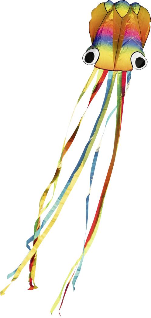 HQ Kite Rainbow Octopus Wingspan (details) 700 mm Wind speed range 2 - 5 bft
