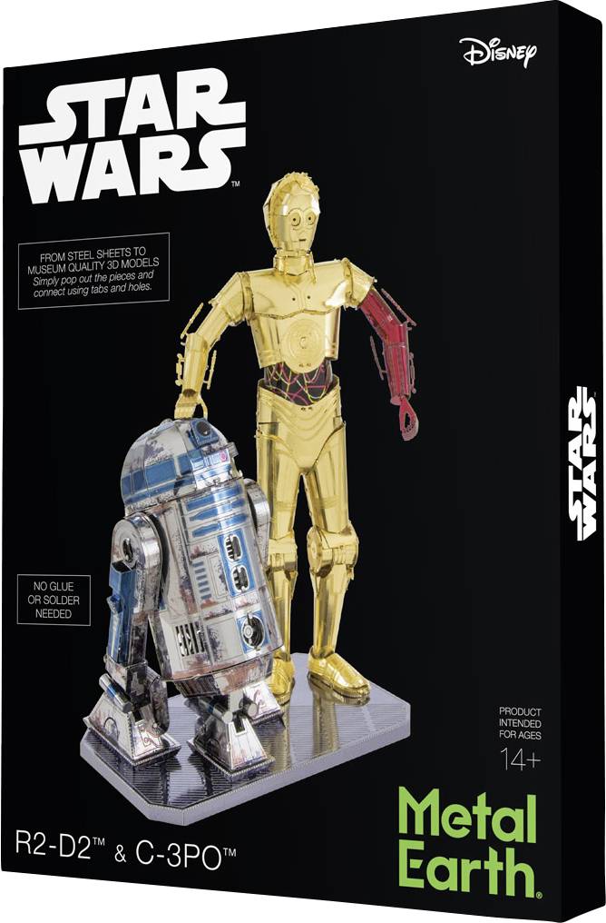 Metal Earth Star Wars Set C-3PO + R2D2 Model kit