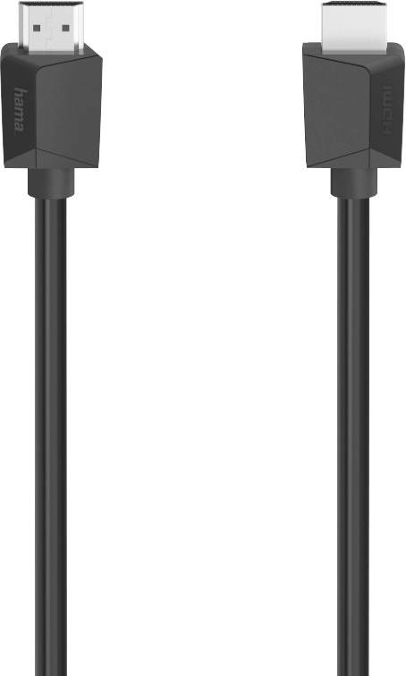 A black HDMI cable with connectors at both ends, suitable for connecting media devices for audio and video transmission.