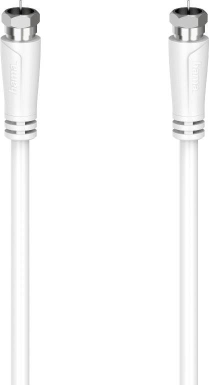 Hama Antennas, SAT Cable [1x F plug - 1x F plug] 5 m White