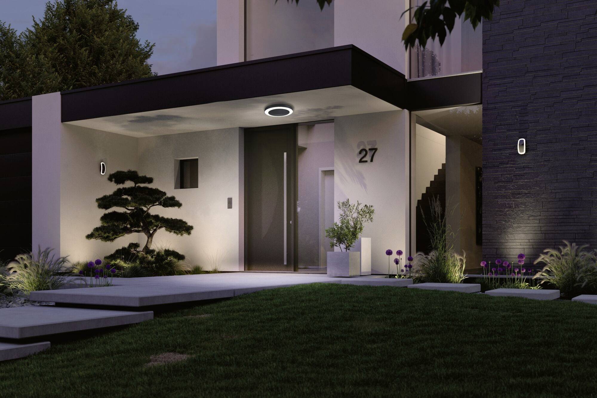 Paulmann Circula 94526 LED outdoor wall light (+ motion detector) 14 W Anthracite