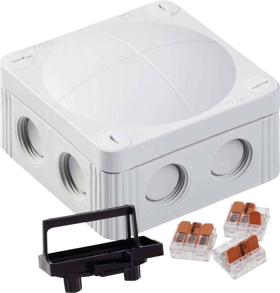 Wiska 10110403 Junction box (L x W x H) 85 x 85 x 51 mm Grey IP66/IP67 5 pc(s)