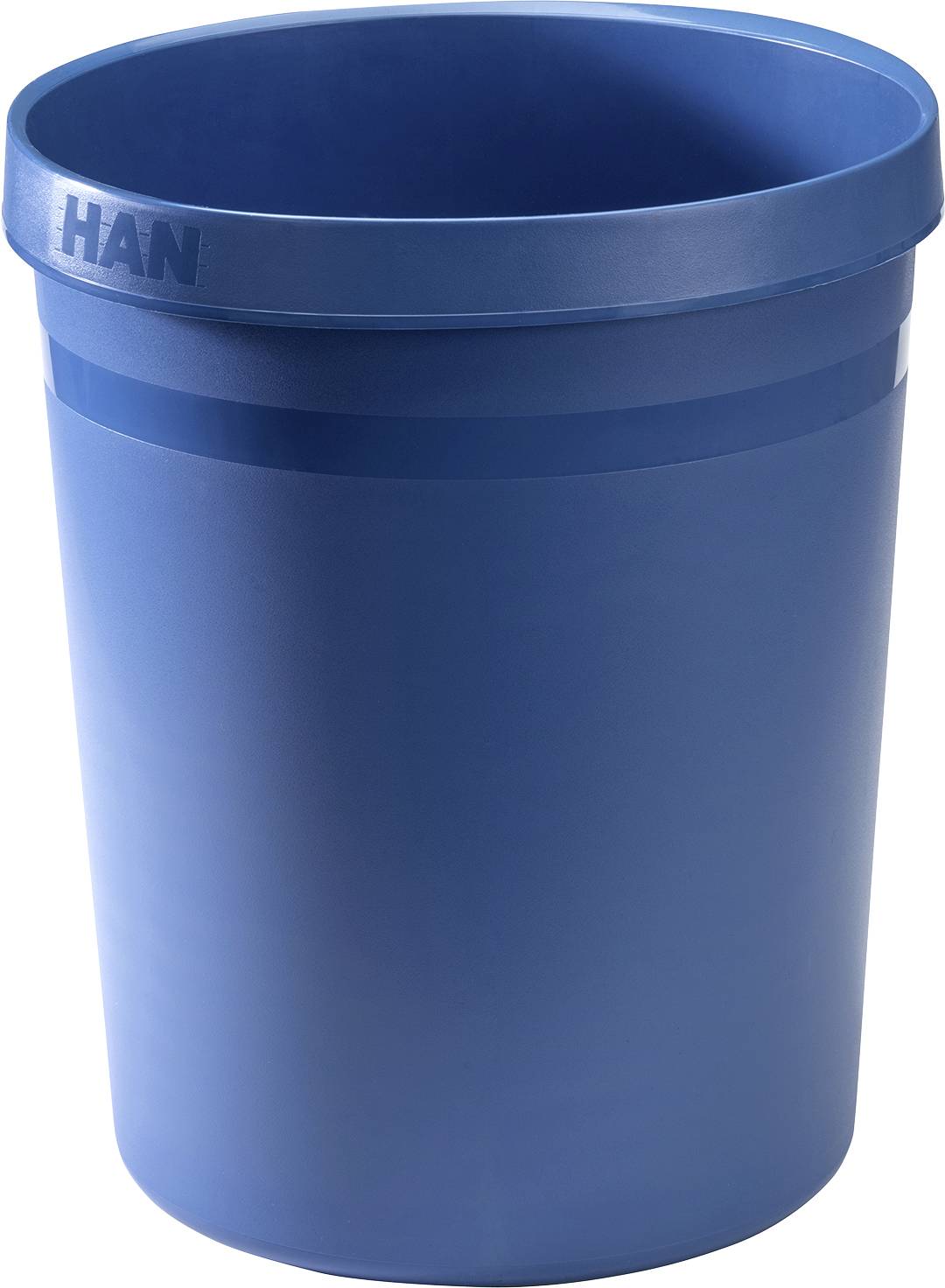 HAN GRIP KARMA 18198-16 Waste paper basket 18 l (Ø x H) 312 mm x 350 mm Recycled plastic Eco blue 1 pc(s)