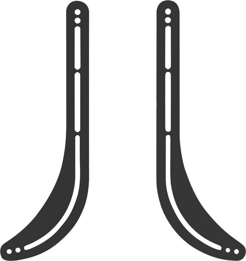 My Wall HZ21L Soundbar mounting brackets Rigid Black 1 pc(s)