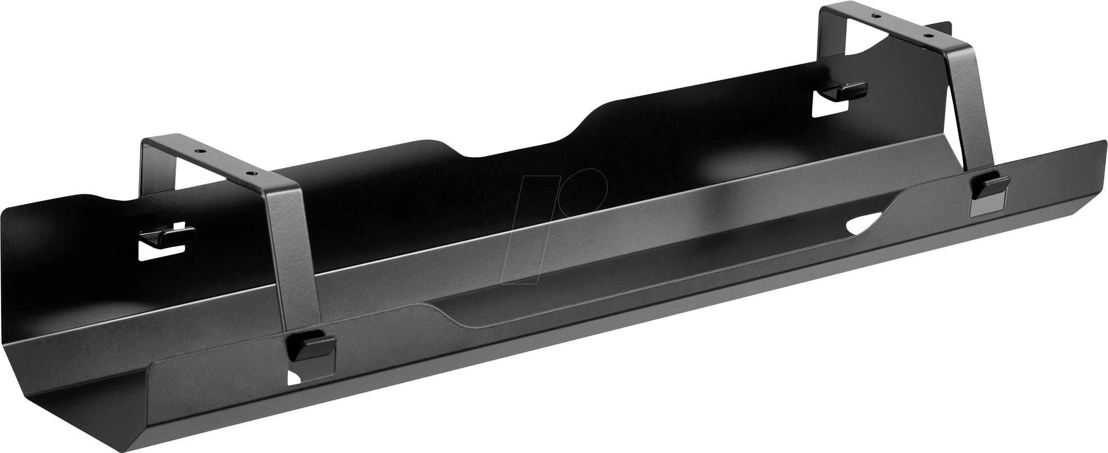 Metal rail with mounting brackets, likely used for industrial applications or as assembly accessories.