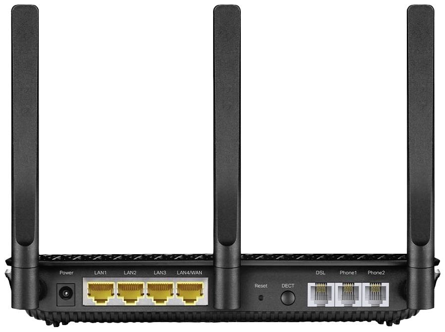 TP-LINK Archer VR2100v(DE) Wi-Fi router Built-in modem: VDSL2, VDSL, ADSL, ADSL2+ 2.4 GHz, 5 GHz 1 GBit/s