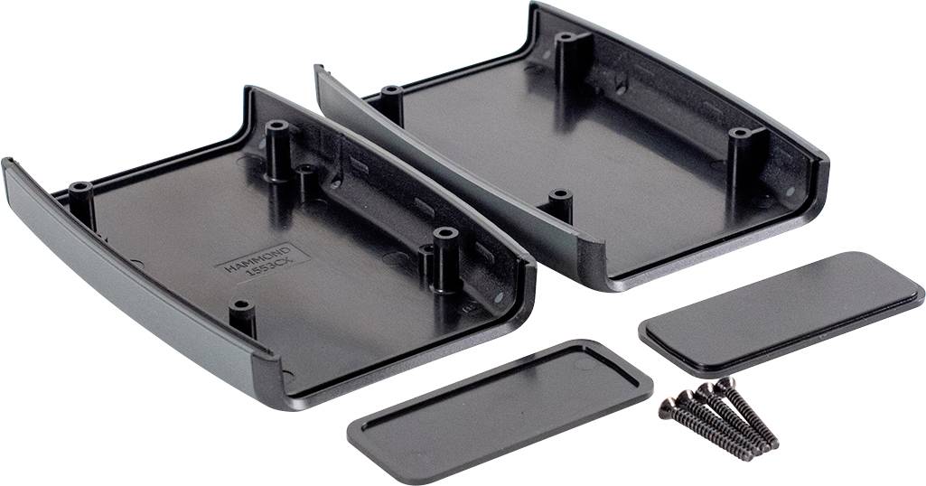 Hammond Electronics 1553CXBK Hand-held casing 117 x 79 x 33 Acrylonitrile butadiene styrene Black 1 pc(s)