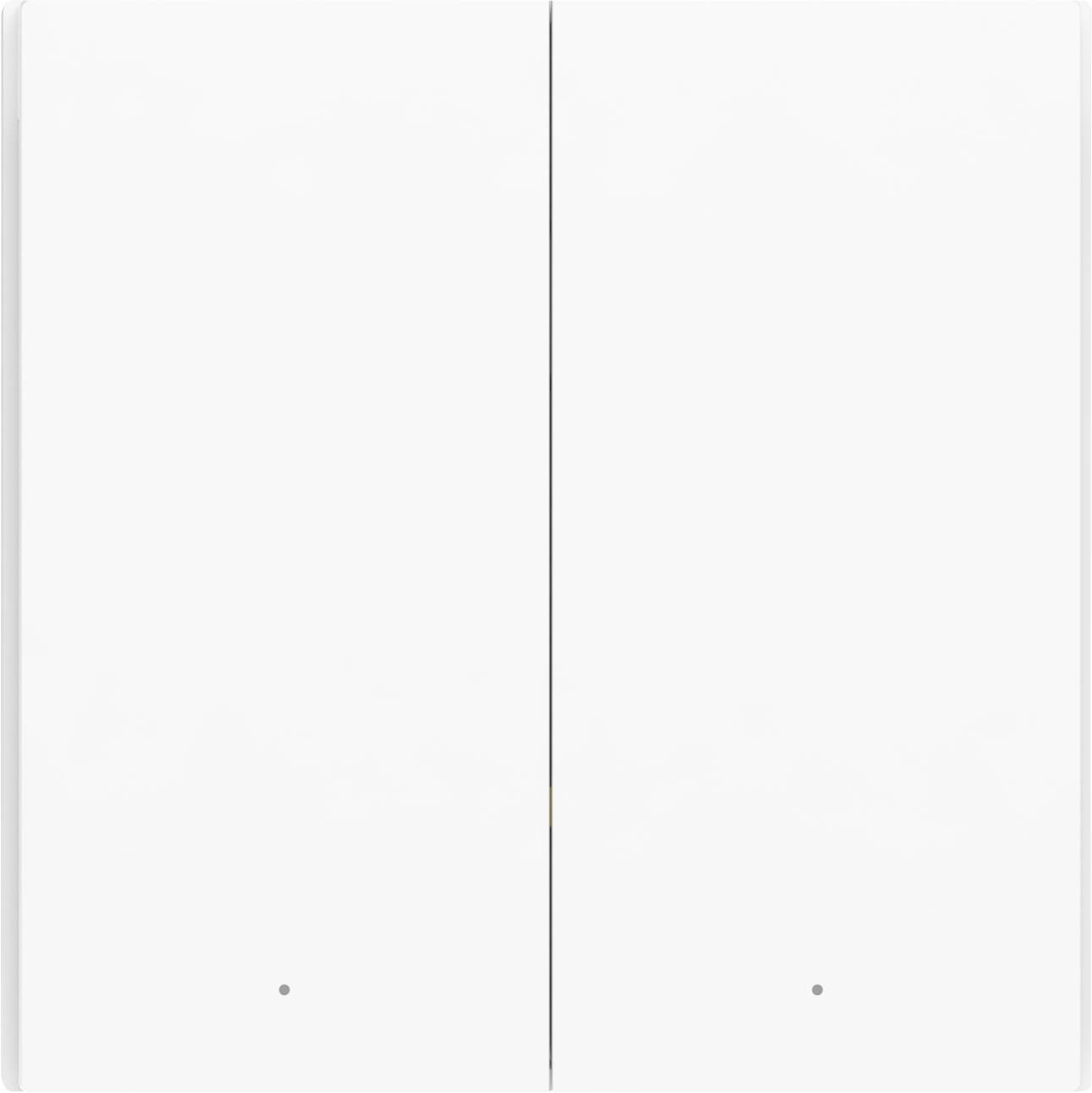 Two identical, adjacent white surfaces without visible details or patterns, kept simple for a minimalist aesthetic.