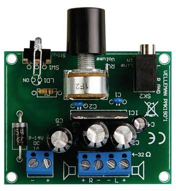 Whadda WSAH190 2x5W amplifier for MP3 players