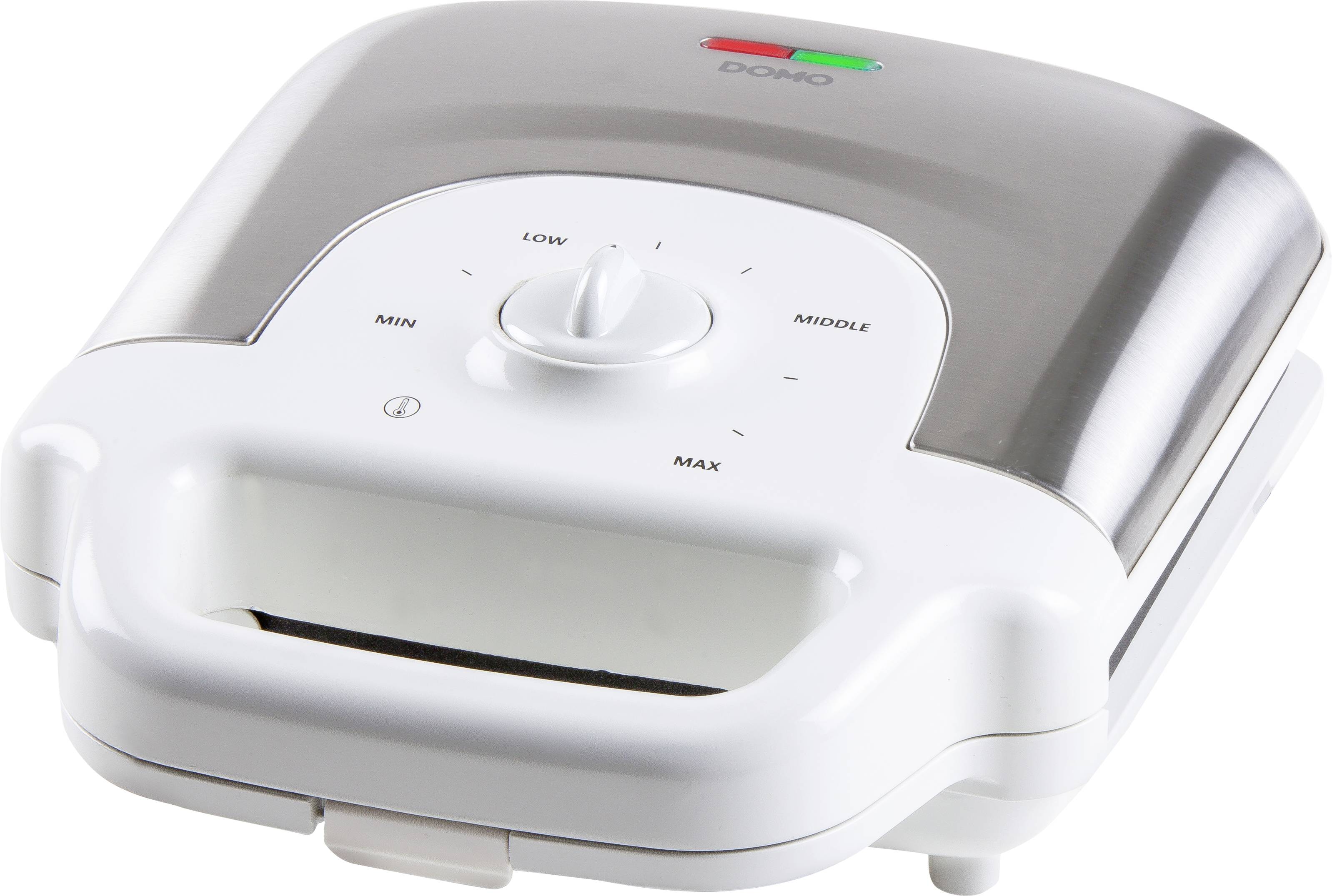 DOMO DO9222W XL Tasty Waffle maker Indicator light, hinged, Non-stick coating White