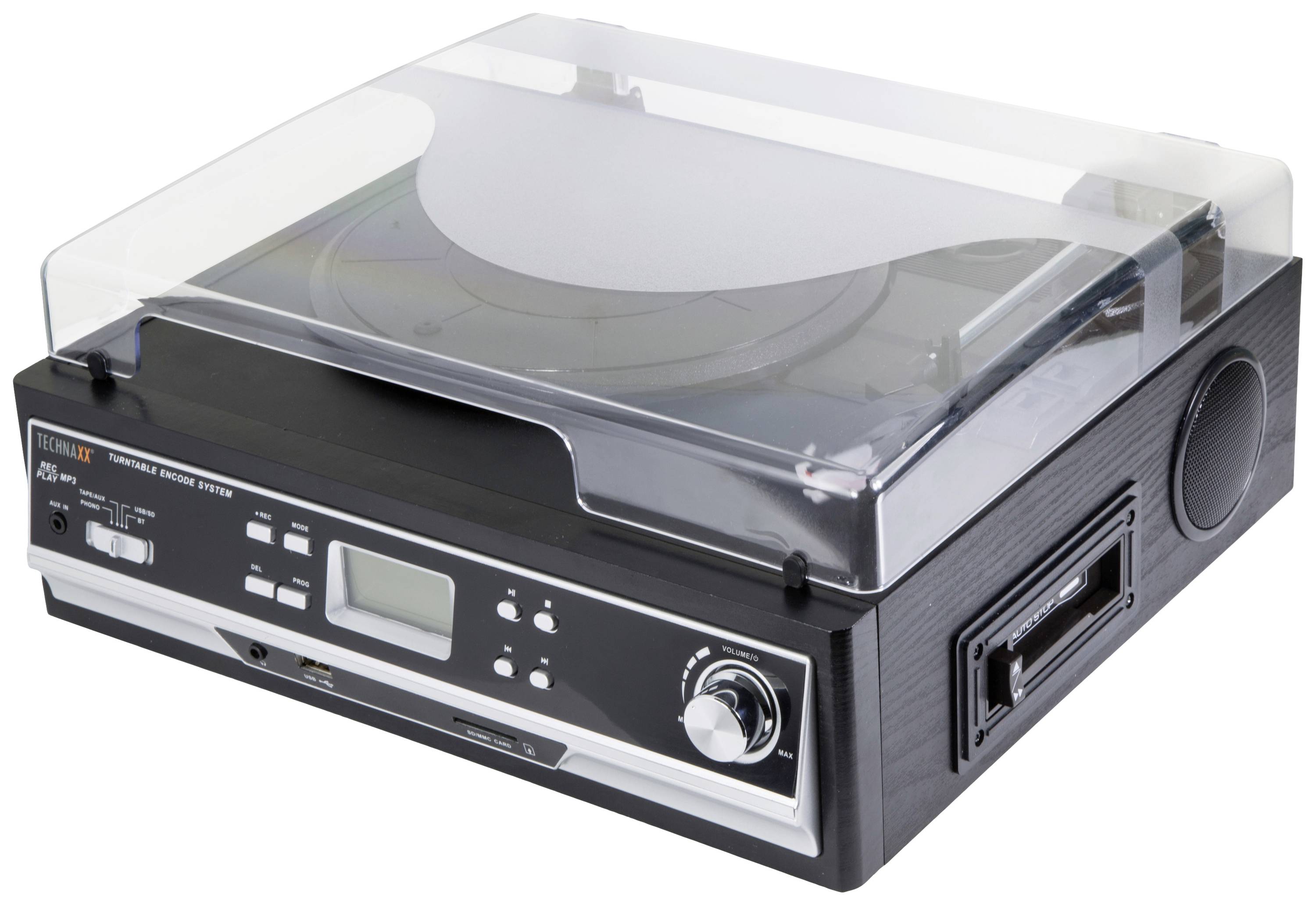 Technaxx TX-22+ USB turntable Belt drive Black