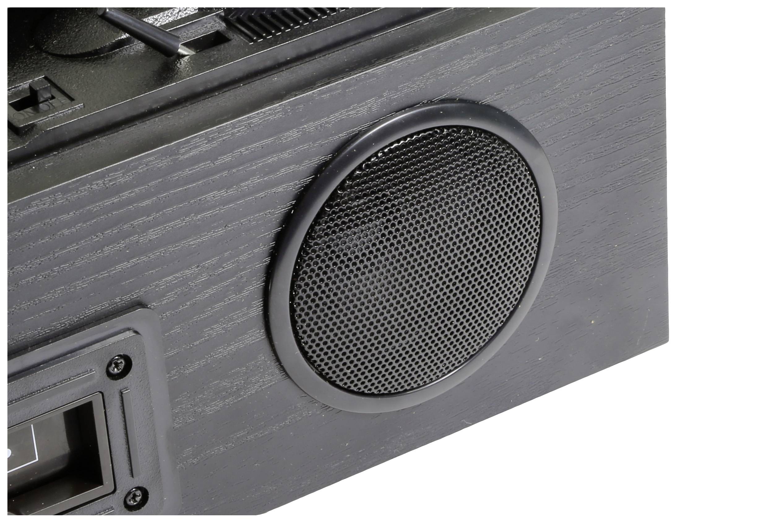 Technaxx TX-22+ USB turntable Belt drive Black