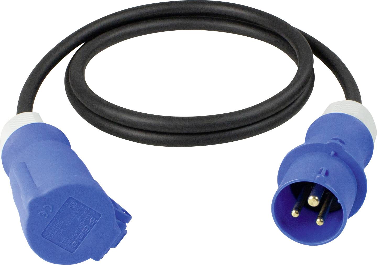 AS Schwabe 61489 Current Cable extension Black/blue 1.5 m
