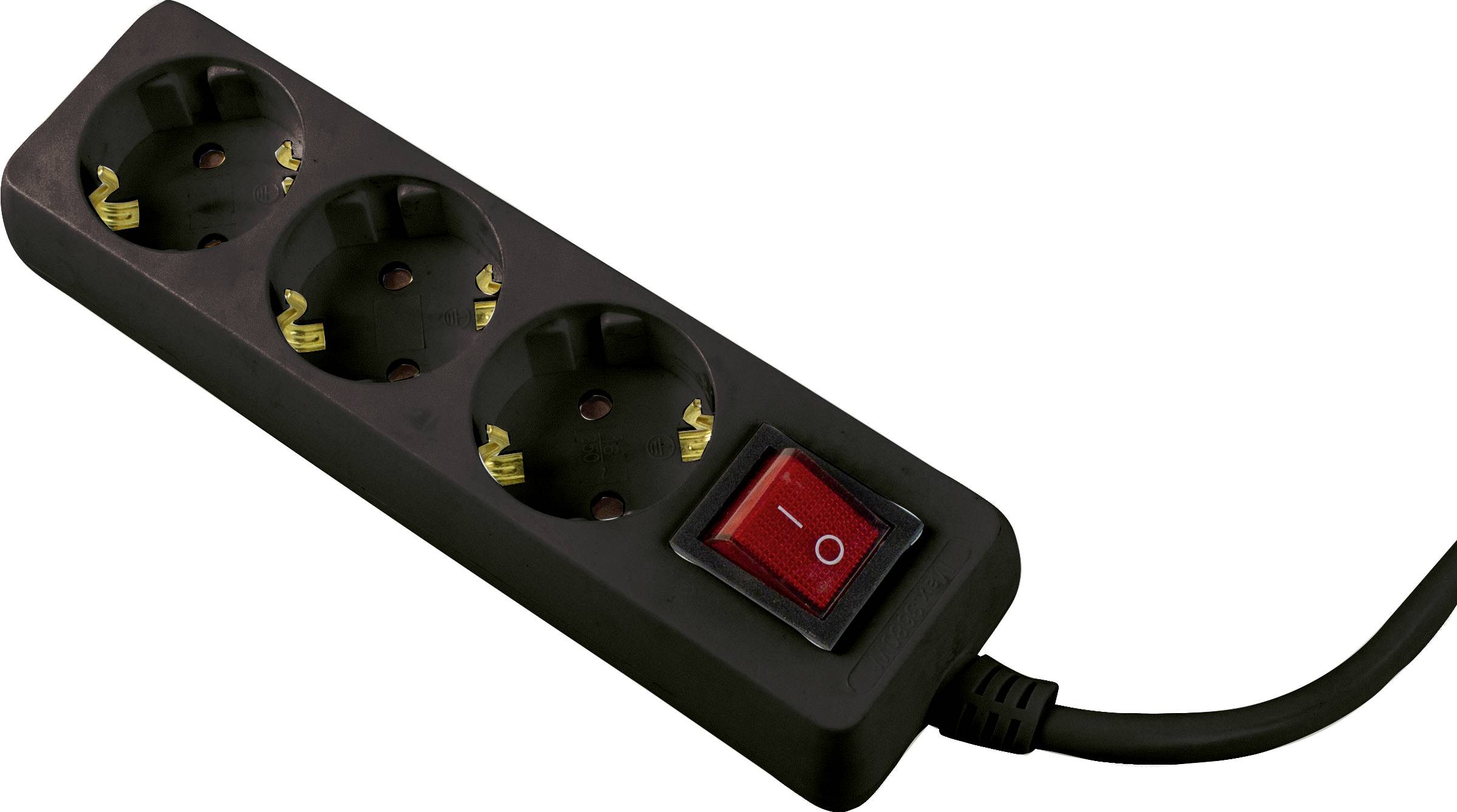 AS Schwabe 11392 Power strip (+ switch) Black PG connector 1 pc(s)