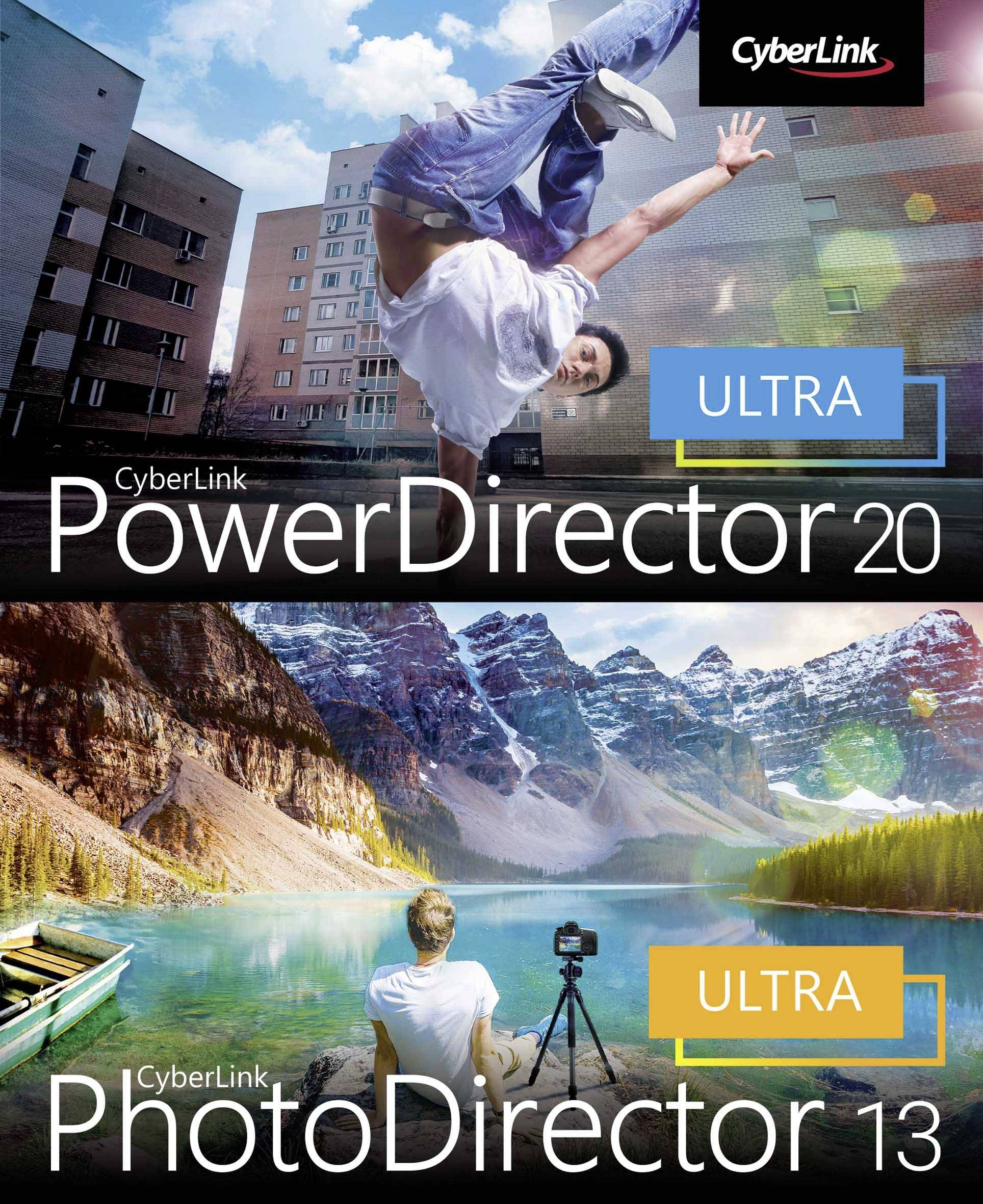 Cyberlink PowerDirector 20 Ultra & PhotoDirector 13 Ultra Duo Full version, 1 licence Windows Illustrator